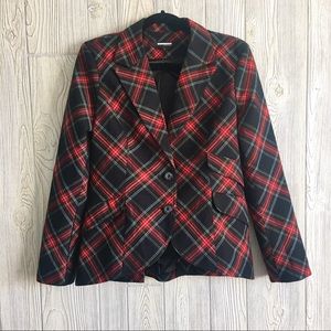 Attitude Jay Manuel Plaid Blazer